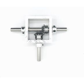 Miter Transmission 1pcs 1:1 Transmission 90 Degree Bevel Gearbox Double Output Shaft Reversing Gear Box Right Angle Mechanical Corner Steer Device Pinion Mechanical (Type 7) in Kuwait
