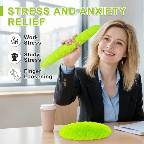 Fidget Worm: Fidget Toys Adults | 3-pack Sensory Toys for Kids & Teens | Quiet Fidgets,Small Anxiety Stress Relief Toy, Fidget Toy，Desk Fidgets for Autistic & Adhd Adults(Rainbow,Green,Blue) in Kuwait
