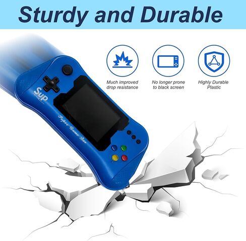 لعبة محمولة للأطفال - ألعاب فيديو Retro Retro المحمولة مسبقًا ، مشغل ألعاب فيديو محمول - مشغل ألعاب محمول مع بطارية قابلة للشحن ميني أركيد هدايا إلكترونية للأولاد يعملون مع التلفزيون in Kuwait