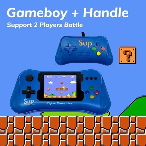 لعبة محمولة للأطفال - ألعاب فيديو Retro Retro المحمولة مسبقًا ، مشغل ألعاب فيديو محمول - مشغل ألعاب محمول مع بطارية قابلة للشحن ميني أركيد هدايا إلكترونية للأولاد يعملون مع التلفزيون in Kuwait