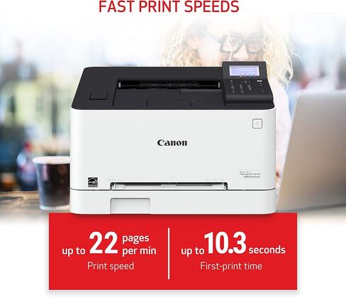 Canon Color imageCLASS LBP646Cdw Wireless Laser Printer for Duplex Printing, White - 26 PPM Home Office, Small Office Printer in Saudi Arabia