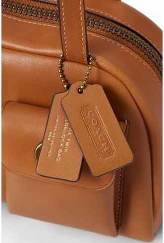 Coach Twin Turnlock Bag 20 in Loved Leather, 1Z/Black in Saudi Arabia