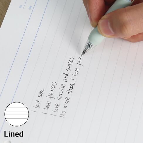 Kokuyo Campus Loose Leaf Paper for Binders, Sarasara Smooth Writing, B5, B 6mm Ruled, 26 Holes, 36 Lines, 100 Sheets, pH Neutral, Bleed Resistant, 75gsm, Japan Import (NO-836BN) in Saudi Arabia