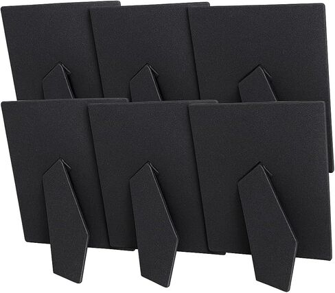 Framer Supply 6x8 Black Velour Easel Backs – 6 Pack Picture Frame Easel Stand, Trim-to-Fit Photo Frame Holder for Tabletop Display, Portrait or Landscape Orientation in Kuwait
