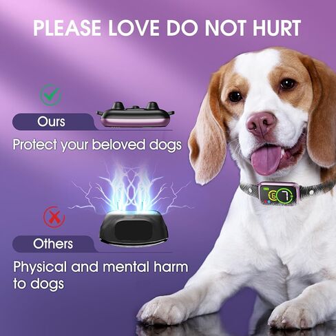 طوق لحاء الكلب ، طوق اللحاء الذكي للكلاب الصغيرة 5-15 رطل الكلاب الكبيرة المتوسطة ، ذوي الذكاء الذكري الفعال مع أوضاع الاهتزاز الصفير القابلة للتعديل وحساسية 7 ، جهاز مضاد تلقائي للكلب in Kuwait