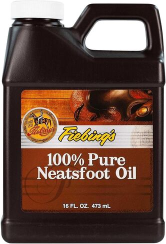 Fiebing's 100% Pure Neatsfoot Oil 16 oz - Leather Conditioner & Preservative with All Natural Animal Oil - Waterproof, Soften, Restore, & Strengthen Leathercraft Shoe, Boot, Belt, Saddle, Couch, Purse in Saudi Arabia