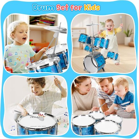 Drum Set for Toddlers 1-3 - Musical Toy Drums Set for Kids - 5 Drums Musical Instruments Toys for 3 4 Year Old Brithday Ages 3-5 in Kuwait