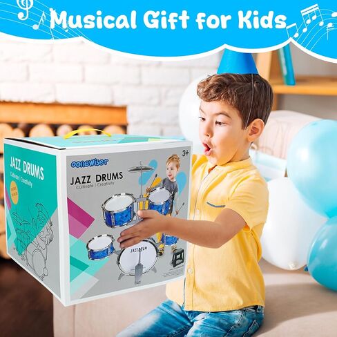 Drum Set for Toddlers 1-3 - Musical Toy Drums Set for Kids - 5 Drums Musical Instruments Toys for 3 4 Year Old Brithday Ages 3-5 in Kuwait