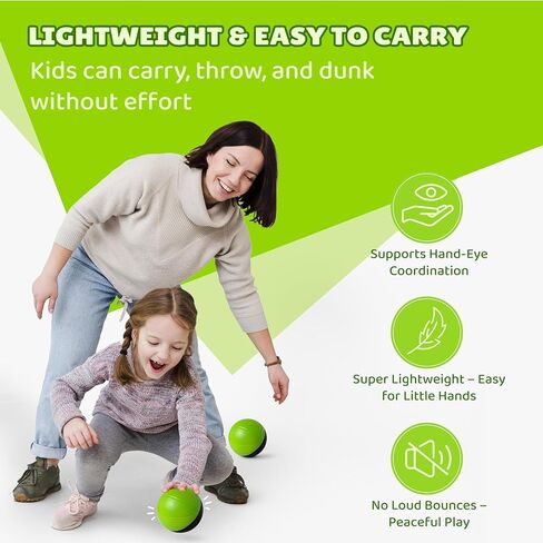 BAMMAX MINI كرة السلة لـ MINI HOOP | مسرحية داخلية أو داخلية وصامتة لـ Nerf Hoop | 4 بوصة للأطفال والأطفال الصغار | لعبة الرغوة الناعمة كرة السلة الداخلية (حزمة 2). in Kuwait