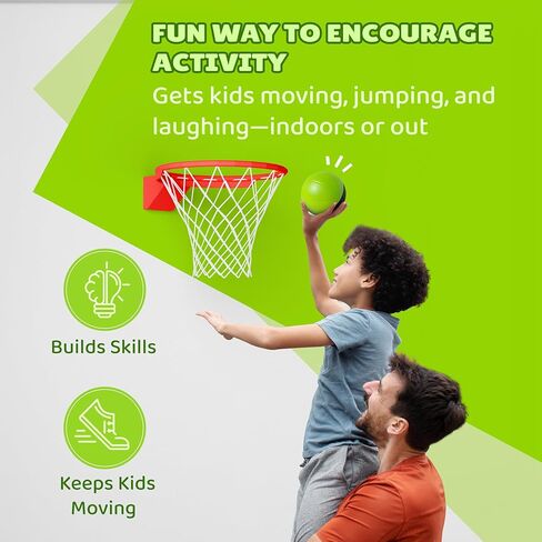 BAMMAX MINI كرة السلة لـ MINI HOOP | مسرحية داخلية أو داخلية وصامتة لـ Nerf Hoop | 4 بوصة للأطفال والأطفال الصغار | لعبة الرغوة الناعمة كرة السلة الداخلية (حزمة 2). in Kuwait