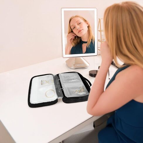 حقيبة حقيبة مجوهرات منظم مجوهرات بحجم سفر ، فهي منظمات تخزين المجوهرات منظمة تخزين المجوهر in Kuwait