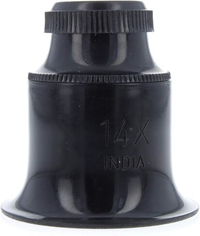 10X Plastic Jewelers Loupe 25mm Diameter Glass Lens Magnifier in Kuwait