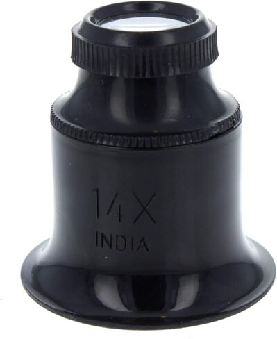 10X Plastic Jewelers Loupe 25mm Diameter Glass Lens Magnifier in Kuwait