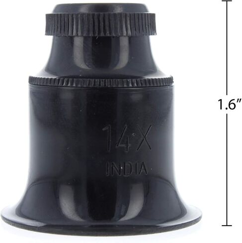 10X Plastic Jewelers Loupe 25mm Diameter Glass Lens Magnifier in Kuwait