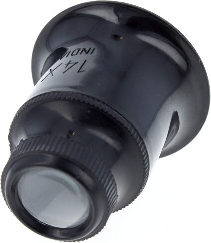 10X Plastic Jewelers Loupe 25mm Diameter Glass Lens Magnifier in Kuwait
