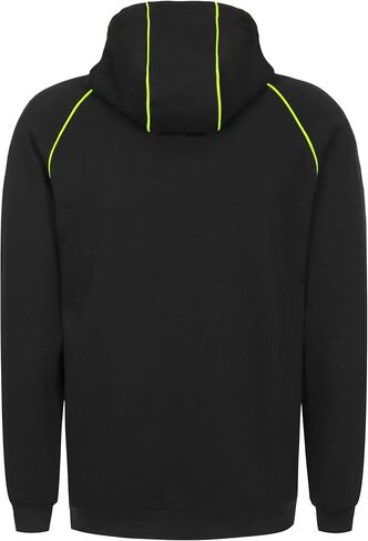 BOCOMAL FR Hoodies Pullover 12oz Heavyweight Cotton Fleece Flame Resistant Contrast Stripe Long Sleeve Hooded Sweatshirts in Saudi Arabia