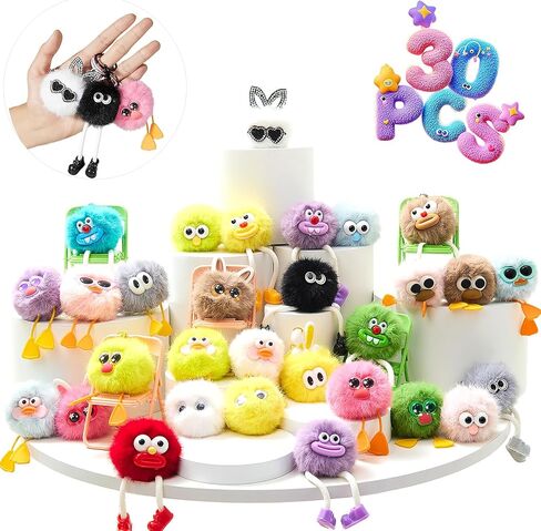 12 جهاز كمبيوتر مفاتيح للأطفال - سلسلة مفاتيح لطيفة لأكياس عيد ميلاد Goodie Bass Girlty Bealty Keychains Kids Party Party Favors Pinata Keyrings Classroom Gower in Kuwait