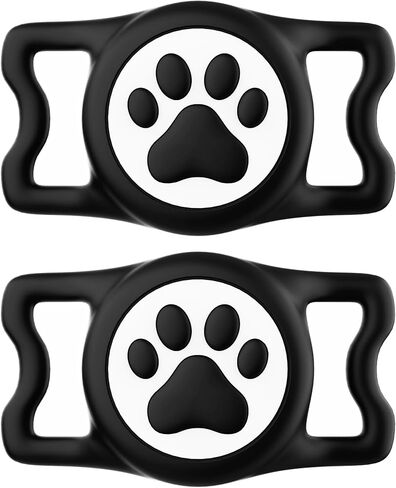 حامل طوق الكلب المضاد للماء لعلامة هواء التفاح ، حامل الكلب السيليكون للكلاب والقطط (الوردي) in Kuwait