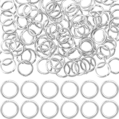 100pcs 18K Gold Filled Jump Rings, Open Jewelry Jump Rings, 5mm Gold Charms for Women Key Chains Necklace Bracelet Pendant Earrings Jewelry Making in Kuwait
