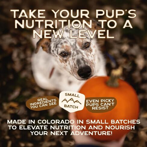 Smart Cookie Natural Dog Food Topper - Superfood - Salmon Dog Meal Mixer for All Ages - Food Topper for Picky Eaters and Boosting Nutrition - Non GMO, Made in The USA - 15 oz Bag (30 Day Supply) in Kuwait