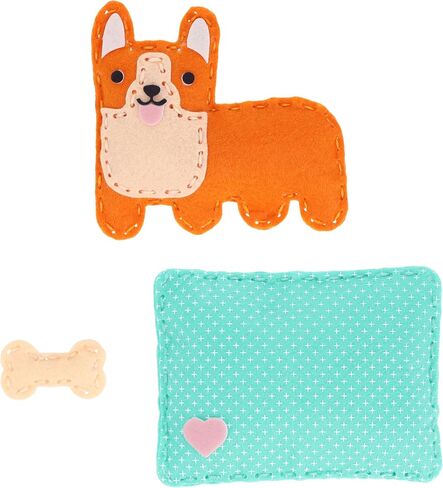 Petit Collage: Mini Craft Kit: Pocket Pet Hitten - طقم خياطة محفوظ مع قطع مسبقة ، خيط ، حشو ، إبرة آمنة وتصنيع - لعبة دقيقة خالية من الشاشة للأعمار 6+ in Saudi Arabia