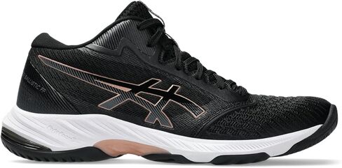 ASICS Netburner Ballistic Flytefoam Mid Top 3 Ballball Shoes ، 6 ، White/Blue Coast in Kuwait