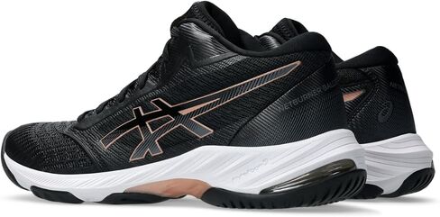 ASICS Netburner Ballistic Flytefoam Mid Top 3 Ballball Shoes ، 6 ، White/Blue Coast in Kuwait