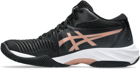 ASICS Netburner Ballistic Flytefoam Mid Top 3 Ballball Shoes ، 6 ، White/Blue Coast in Kuwait