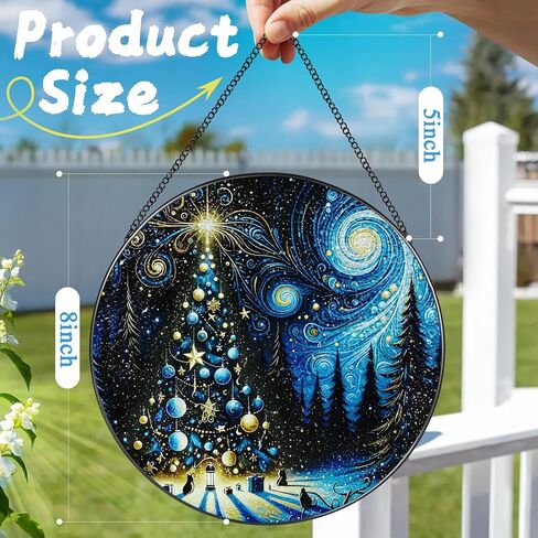 8 بوصة الزجاج المصنوع من الزجاج Suncatcher زخرفة ، Douhasu Dragon Sun Counters نافذة داخلية ، نافذة زجاجية ملون معلقة ، ديكور المنزل ، هدايا عشاق التنين للرجال ، الأب ، الزوج ، صديقها in Saudi Arabia