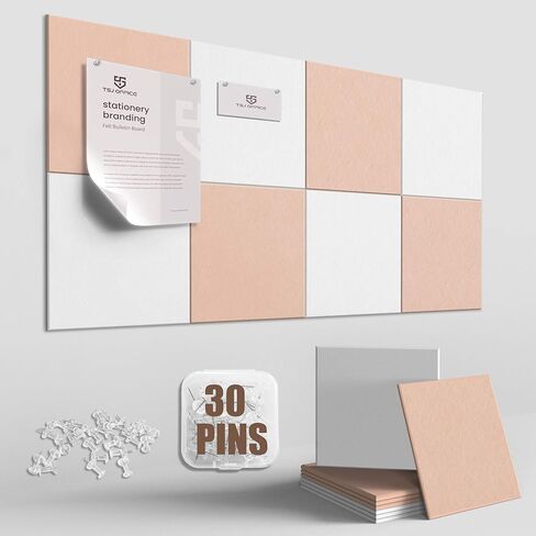 Tsjoffice Barge Cork Board لجدار - 48 "× 36" لوحة نشرة مع 50 بواسين لديكور المكتب ، لوحة دبوس 12 حزمة بلاط الجدران مع علامات تبويب آمنة قابلة للإزالة ، Corkboard للمكتب المنزلي - أسود - أسود in Kuwait