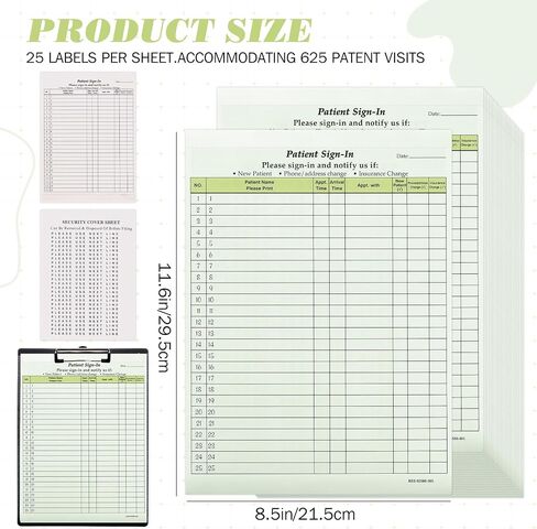 250 Pack Patient Sign in Sheets Hipaa Compliant Patient Sign in Label Forms Peel Off Adhesive Labels Carbonless 3 Part Forms for Privacy in Doctor Medical Clinic Dental Office (Blue) in Saudi Arabia