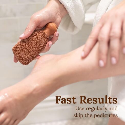 طقم مزيل الشجرة الشجرة المزيل - 40 ٪ من كريمة اليوريا و terra -cotta الخفاف المصنوعة يدويًا للأقدام - مزيل الكالس للقدمين مع زبدة الشيا والألو in Kuwait
