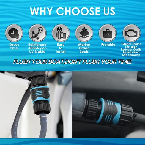 SWIFTFLUSHER Outboard Quick Connect Flush Kit for suzuki outboard engines， Flush Port Quick Connect for suzuki motors，Outboard Flush Kit，Outboard Engine Motor Flushers,Outboard Engine Flush Adapter in Saudi Arabia