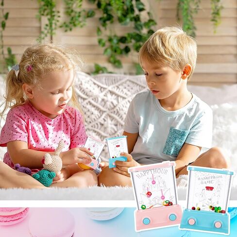 Zhanmai 16 Pcs Handheld Water Game Arcade Water Ring Game for Beach Toys Party Favor Fish Rings Fun Game for Basketball Fun Gifts for Men Retro Pastime, Without Water in Saudi Arabia