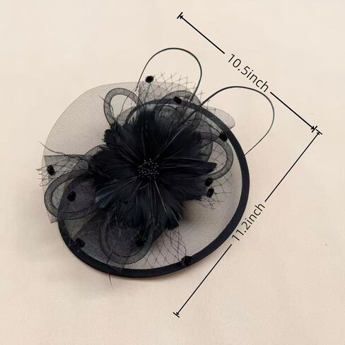 Fascinators Hat Tea Party Vintage Feather Fascinator مع عقال ومقطع للفتيات والنساء in Saudi Arabia