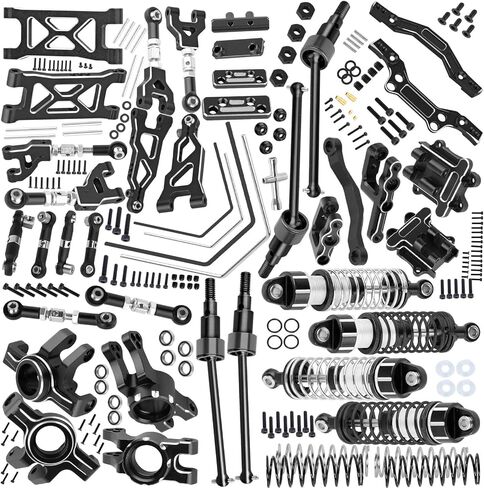 ترقية قطع الغيار لـ 1/16 Mojave Grom 223S DSC 4x4 RTR ، RC Shock & Arms & Drive Shaft CVD و Touring Knuckle Kit و Tower and Shock Links & Touring Block & RC REAPENCE و SWAY BAR ، RED. in Saudi Arabia