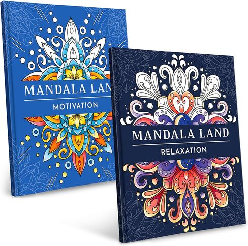 كتاب تلوين Ryve Mandala للبالغين - 50 تصميمًا فريدًا ، حدود دوامة ، تخفيف الإجهاد والاسترخاء ، العلاج الفني | ورقة لا حديد | صفحات سهلة التعب لتأطير in Kuwait