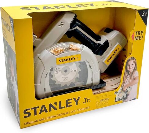 ستانلي جونيور منشار دائري تديره البطارية-أداة لعب تظاهر واقعية للأطفال | الأضواء والأصوات والشفرة الدوارة | الأعمار 3+ | يشمل البطاريات in Kuwait