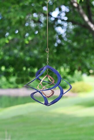 Red Carpet Studios 91092 14-Inch Cosmix Helix Wind Spinner, Deluxe with Hanger Red & Copper Finish in Kuwait