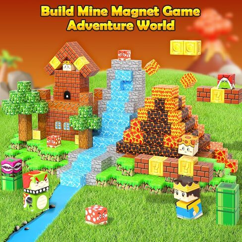 Magnetic Blocks - 150PCS Magnetic Board Building Toys for Boys Age 3-5 4-8 8-12, Kids Toys Build Mine Magnet World & Birthday Gifts for Kids Ages 3-12 in Kuwait