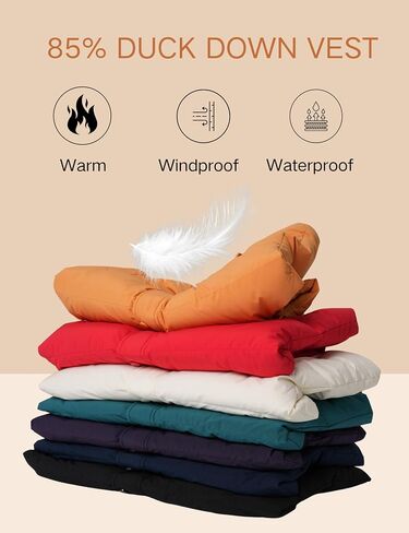 YUCOLEN Down Puffer Vest for Women Lightweight Warm Sleeveless Puffer Jacket 2024 Women Winter Trendy Puffy Vests in Saudi Arabia