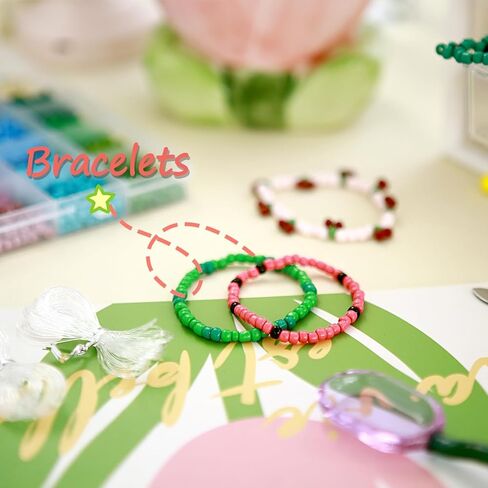 4500pcs حبات البذور 24 ألوان 4 ملم جولة الخرز لسوار الصداقة صنع الخصر حبات قوس قزح صغيرة لصياغة DIY 6/0 in Kuwait