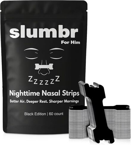 Slumbr Nasal Strips (60 Count) – Extra-Strength Grid Adhesive – Built for Nighttime Comfort, Clear Breathing & Consistent Sleep Routines (for Her - Pink) in Saudi Arabia