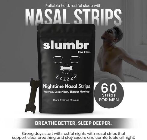 Slumbr Nasal Strips (60 Count) – Extra-Strength Grid Adhesive – Built for Nighttime Comfort, Clear Breathing & Consistent Sleep Routines (for Her - Pink) in Saudi Arabia