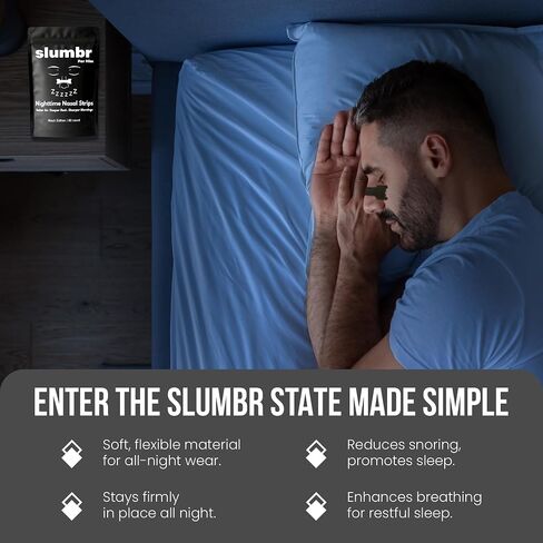 Slumbr Nasal Strips (60 Count) – Extra-Strength Grid Adhesive – Built for Nighttime Comfort, Clear Breathing & Consistent Sleep Routines (for Her - Pink) in Saudi Arabia