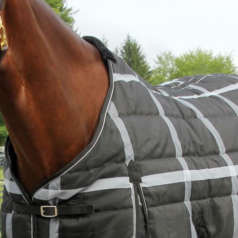 Country Pride Highland 1200D Midweight Stable Blanket (78, Black Plaid) in Saudi Arabia