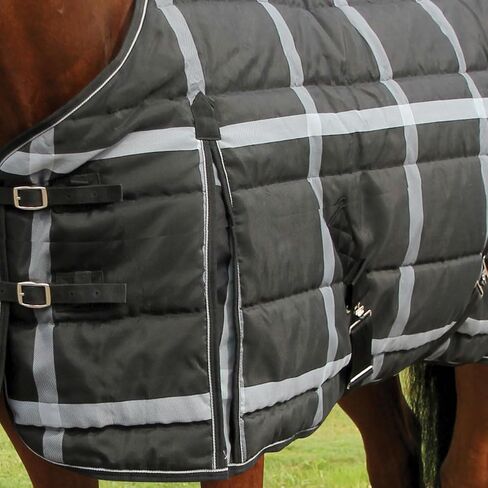 Country Pride Highland 1200D Midweight Stable Blanket (78, Black Plaid) in Saudi Arabia