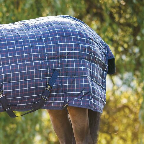 Country Pride Highland 1200D Midweight Stable Blanket (78, Black Plaid) in Saudi Arabia
