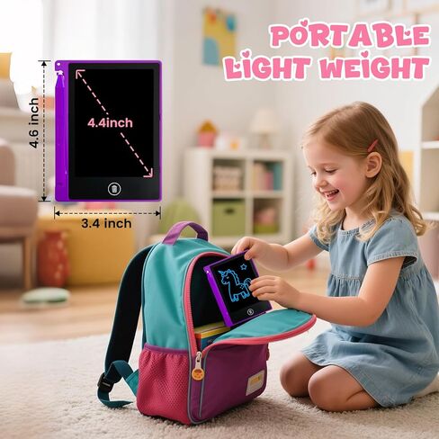 24 Pack 4.4 Inch Mini LCD Writing Tablet for Kids, Erasable and Reusable Toddler Doodle Board, Ideal School or Party Favors Gift for Age 3 Years Old and Above in Saudi Arabia