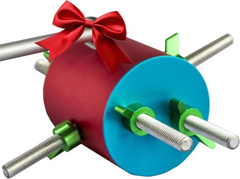 Busy Bird | Barrel Foraging Bird Toy with Non-Removable Wing Nuts - 100% Metal, Ultimate Brain Teaser and Mind Game for Medium to Extra Large Birds in Kuwait